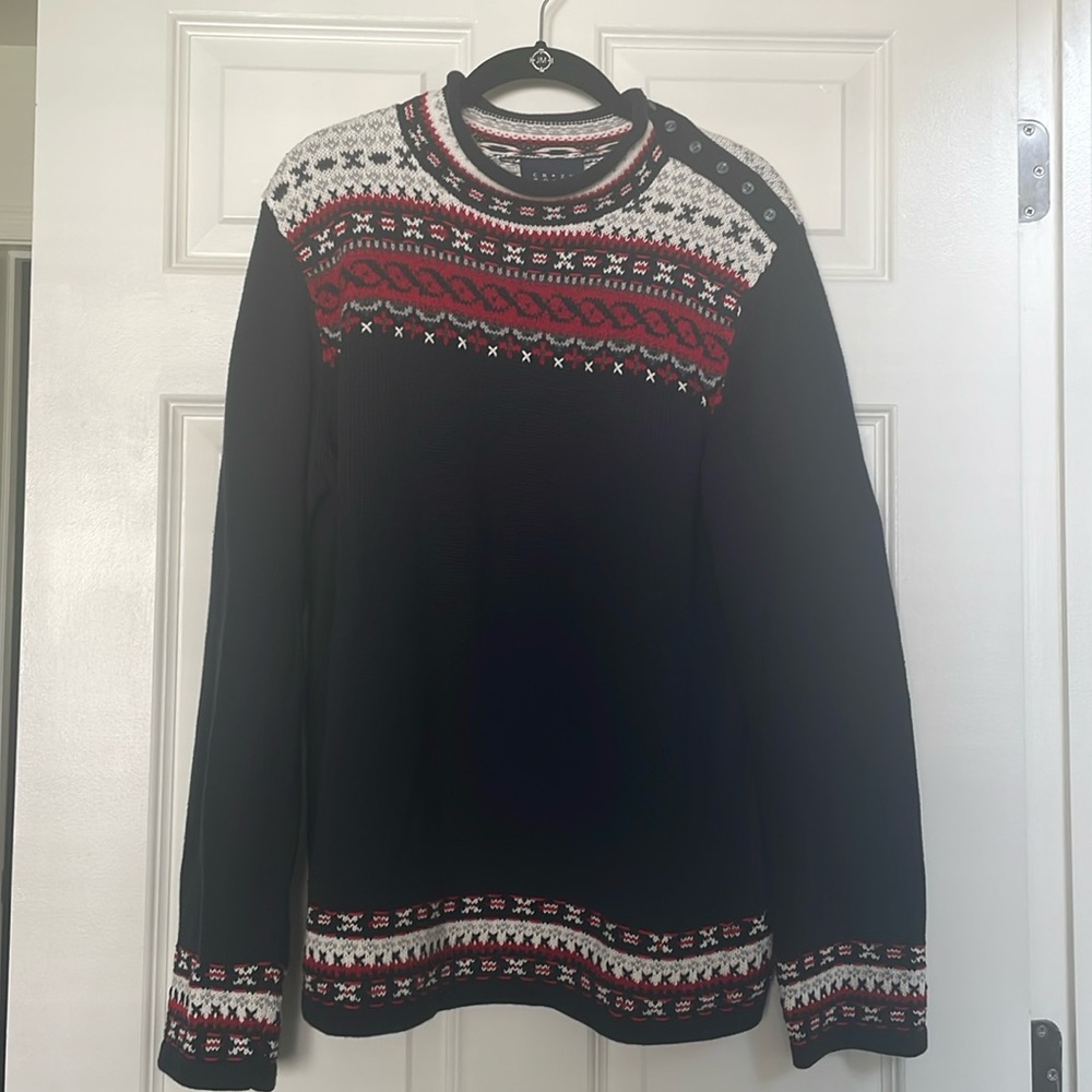 Liz Claiborne Roll Neck Fair Isle Sweater